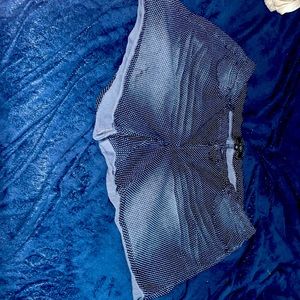 Plus Size Polka Dot Denim Shorts